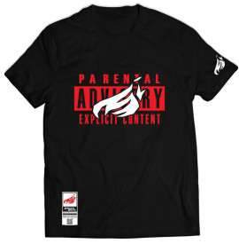 Tricou Johnny Blaze - Parental Advisory Explicit Lyrics [ Black Red ] Editia 3