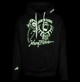 Johnny Blaze Premium Hoodie / Killing The Classics - Cheloo / Lazar -    [ Special Edition White Phosphorescent ]