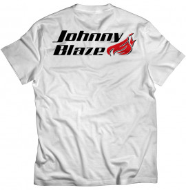 Tricou Johnny Blaze - JB Royal Crown  White Red Deluxe - back