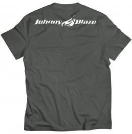Johnny Blaze T-shirt - Mumble rap is not evolution  Grey Black    Edition 2 - back