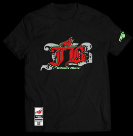 Phosphorescent Johnny Blaze T-shirt - Old School is Back - Red Black -   Edition 2 front