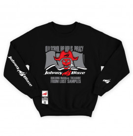 Bluza Heavy Johnny Blaze - Old School HipHop is Piracy [ Red Grey ] Editia 3
