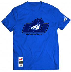 Johnny Blaze Classic T-shirt - JB Old School is Here [ Blue X2 ]