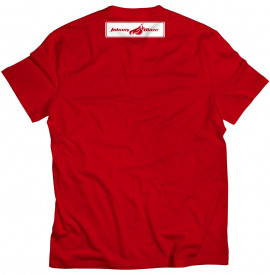 Tricou Clasic Johnny Blaze - JB Old School is Here  Neon Red Blue - back