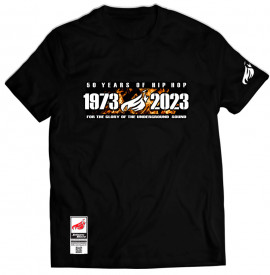 Johnny Blaze T-shirt -  50 Years of Hip Hop 1973 - 2023  [ Black FIre ]  Edition 3