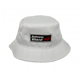 Palarie 'Classic Bucket Hat' Johnny Blaze cu patch brodat - [ WHITE ]