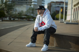 FreakaDaDisk FDD Johnny Blaze Classic Embroidered Cap - JB Black Phosphorescent White rear glow