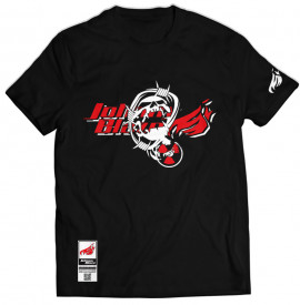 Tricou Johnny Blaze - JB Skull and Flames [ Red Black / Glow in the Dark ] Editia 2