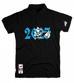 Johnny Blaze Polo T-shirt - 2023 JB Pirate   [ Black Blue  ]  Edition 3