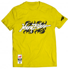 Johnny Blaze T-shirt - Classic Old School [ Yellow Black /  Glow in the Dark ]    Edition 2