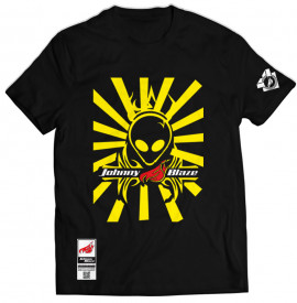 Tricou Johnny Blaze - Invader Alien One [ Yellow Black / Glow in the Dark ] Editia 2