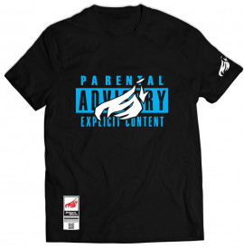 Tricou Johnny Blaze - Parental Advisory Explicit Lyrics [ Black Blue ] Editia 3