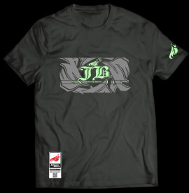 Johnny Blaze T-shirt phosphorescent - 4 Grey Flames - Grey Black  Glow in the Dark - Edition 2 - front