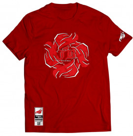 Tricou Johnny Blaze - Flame Wheel [ White Red / Glow in the Dark ] Editia 2