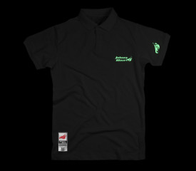 Johnny Blaze Polo T-shirt - JB Classic Biz  White Black / Glow in the Dark  Edition 2 night