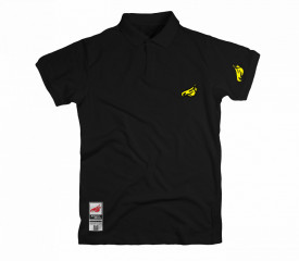 Johnny Blaze Polo T-shirt  - JB Flame Biz [ Yellow Black ]  Edition 2