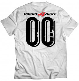 Johnny Blaze T-shirt - JB Zero Zero  Black White   Edition 2 back