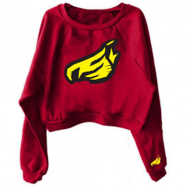 Bluza Fete Johnny Blaze - BIG Chipped Flame [ Yellow Red / Glow in the Dark ] Editia 2