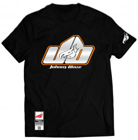 Johnny Blaze Classic T-shirt - JB Old School is Here [ Black Silver Deluxe ]