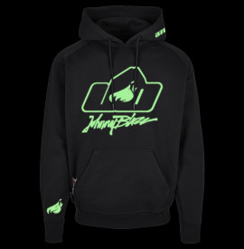 Hoodie PREMIUM Johnny Blaze -  JB Classic 2000 / Glow in the Dark  [ White Black / Stripflock / Rubber Patch ]  Edition 3