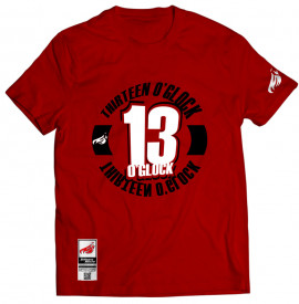 Johnny Blaze T-shirt -  13 O'Glock JB  [ Red White Black ]  Edition 3