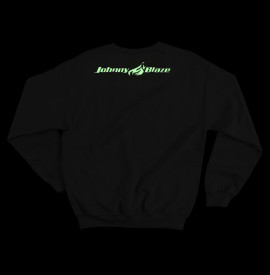 Phosphorescent Johnny Blaze Heavy Sweatshirt - Old School is Back Red Black  Edition 2 - back