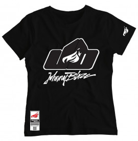 Johnny Blaze Girl T-shirt -  JB OLD SCHOOL IS HERE!  [ Black Silver ]  Edition 3