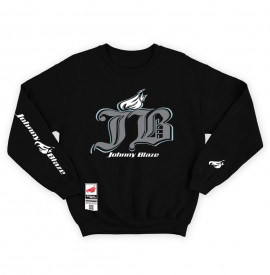 Johnny Blaze Heavy Sweatshirt -  Big Finest JB  [ Black White Grey ]  Edition 3