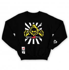 Johnny Blaze Heavy Sweatshirt - Invader Alien One [ Yellow Black /  Glow in the Dark ] Edition 2