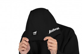 Hoodie PREMIUM Johnny Blaze -  JB Classic 2000 / Glow in the Dark  [ White Black / Stripflock / Rubber Patch ]  Edition 3