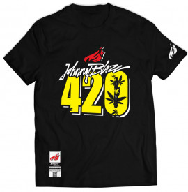Johnny Blaze T-shirt -  420 Time  [ Black White Yellow ]  Edition 3