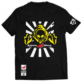 Tricou Johnny Blaze - Invader Alien Two [ Yellow Black / Glow in the Dark ] Editia 2