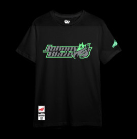 Urban Glow T-shirt - JB Small Leaf [ Black Grey  Glow in the Dark ] Edition 3