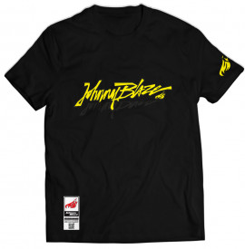 Johnny Blaze T-shirt - JB Old School Signature Logo [ Black Navy