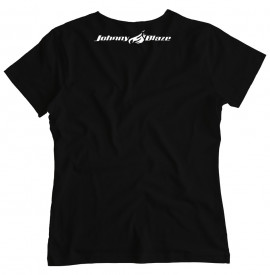 Johnny Blaze Girl T-shirt - JB Small Leaf [ Black Grey  Glow in the Dark ] Edition 3