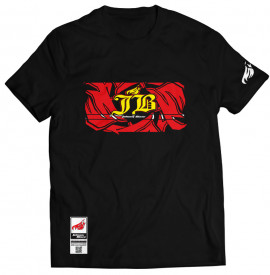 Johnny Blaze T-shirt - 4 Red Flames - Red Black  Glow in the Dark -  Edition 2 - front