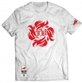 Johnny Blaze T-shirt - Flame Wheel - Red White  Glow in the Dark -  Edition 2 - front