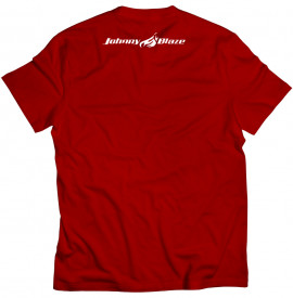 Phosphorescent Johnny Blaze T-shirt - JB Old School Era - Red White  Edition 2 -  back