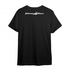 Johnny Blaze T-shirt - JB Small Leaf [ Black Grey  Glow in the Dark ] Edition 3 back of tshirt