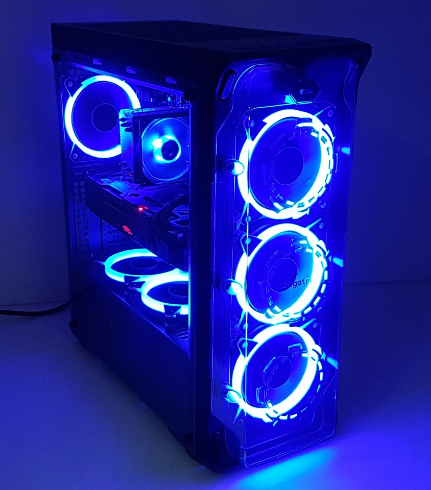 Calculator Gaming AMD Ryzen 7 1700X, 16GB DDR4, SSD NVME 512GB+1000GB HDD, video PowerColor