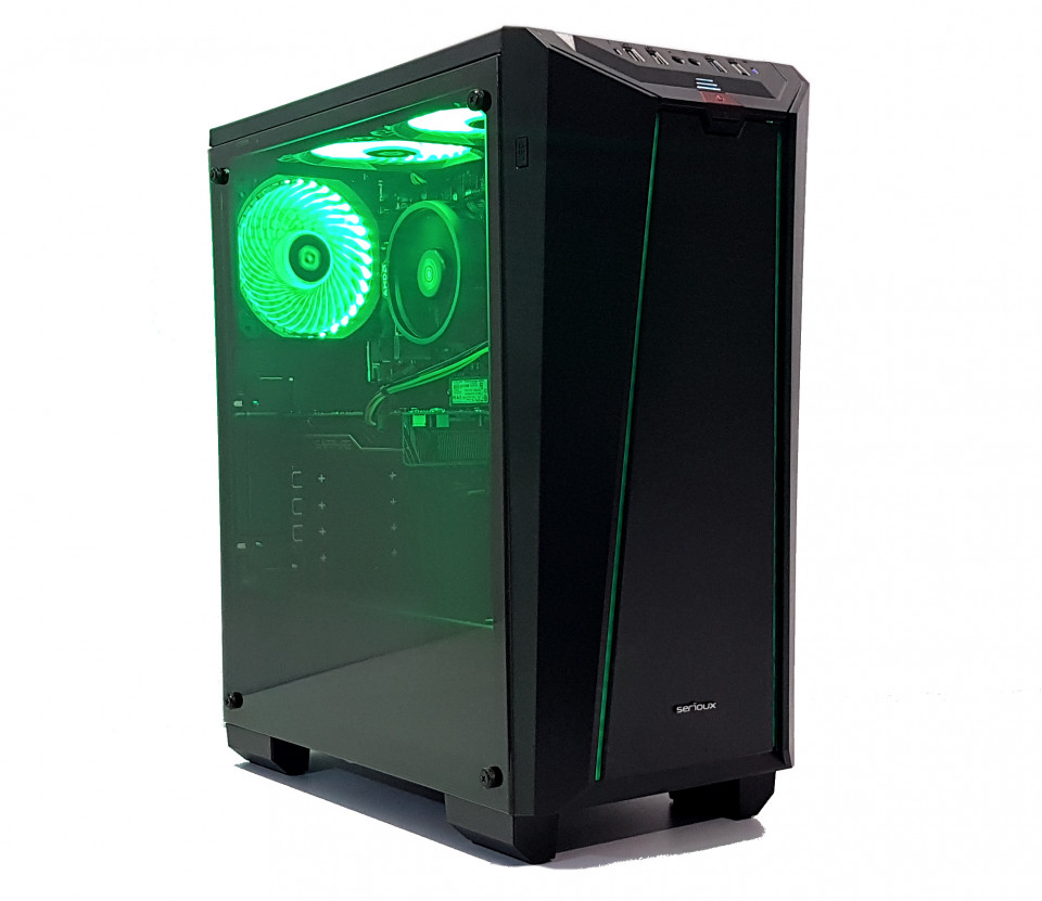 Calculator Gaming AMD Ryzen 3 3200G, 16GB DDR4, SSD M2 256GB+ 1TB HDD, video Sapphire Radeon RX