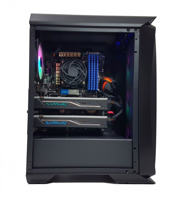 Calculator Gaming Intel Core i7 4790, 16GB DDR3, SSD NVME 500GB+4TB HDD, 2 placi video Sapphire Radeon RX 470 NITRO+ 4GB GDDR5 256-bit Lite, CrossFire