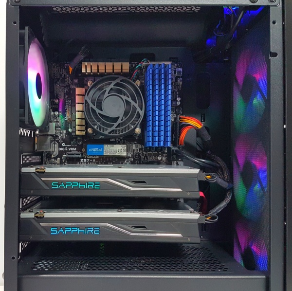 Calculator Gaming Intel Core i7 4790, 16GB DDR3, SSD NVME 500GB+4TB HDD, 2 placi video Sapphire Radeon RX 470 NITRO+ 4GB GDDR5 256-bit Lite, CrossFire