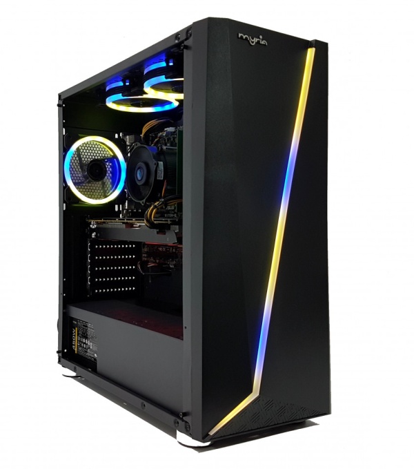 Calculator Gaming Intel Skylake Core i5 6600, 16GB DDR4, SSD 480GB + 1TB HDD, GeForce GTX 1070 Ti 8GB GDDR5 256bit, telecomanda RGB