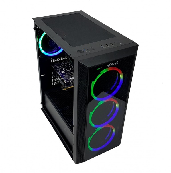 Calculator Gaming AMD Ryzen 5 2600X, 16GB DDR4, SSD M2 256GB + SSD 500GB + 1TB HDD, video Zotac GeForce GTX 1660 Ti 6GB GDDR6 192-bit, telecomanda LED