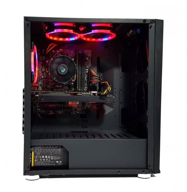 Calculator Gaming Intel Skylake Core i5 6600, 16GB DDR4, SSD 480GB + 1TB HDD, GeForce GTX 1070 Ti 8GB GDDR5 256bit, telecomanda RGB