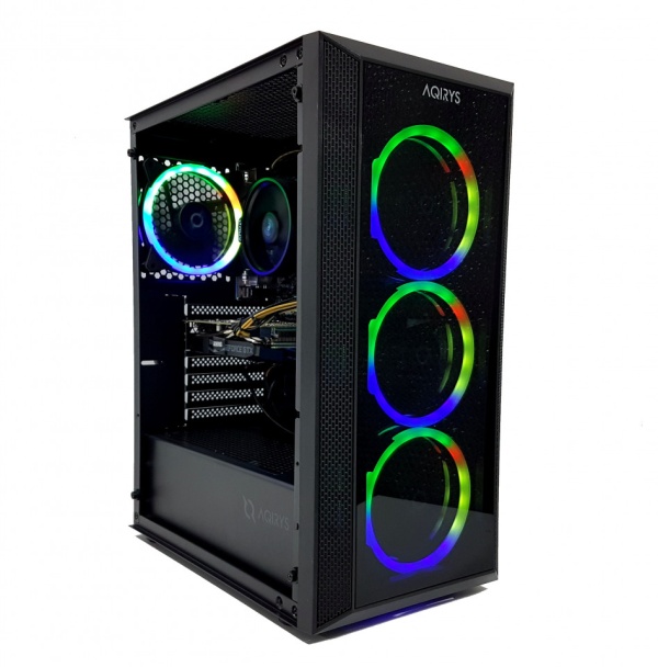 Calculator Gaming AMD Ryzen 5 2600X, 16GB DDR4, SSD M2 256GB + SSD 500GB + 1TB HDD, video Zotac GeForce GTX 1660 Ti 6GB GDDR6 192-bit, telecomanda LED