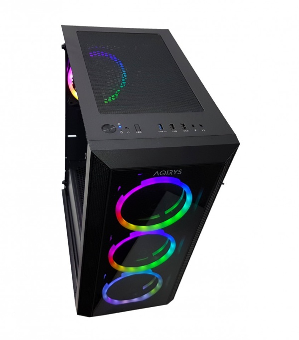 Calculator Gaming Intel Haswell Refresh Core i7 4790, 16GB DDR3, SSD 240GB +1TB HDD, video Sapphire Radeon RX 570 NITRO+ 8GB GDDR5 256-bit, ARGB Telecomanda