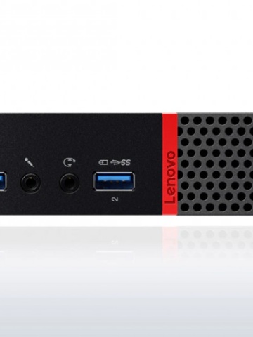 Desktop PC Lenovo ThinkCentre M900 Tiny, Procesor Intel® Core™ i5-6500T 2.5GHz Skylake, 8GB DDR4, SSD M2 256GB + 500GB HDD, GMA HD 530
