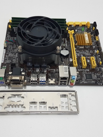 Placa de baza ASUS B85M-G + procesor Intel Haswell Refresh Core i7 4790 + memorii Crucial Ballistix Sport 16GB DDR3 + cooler